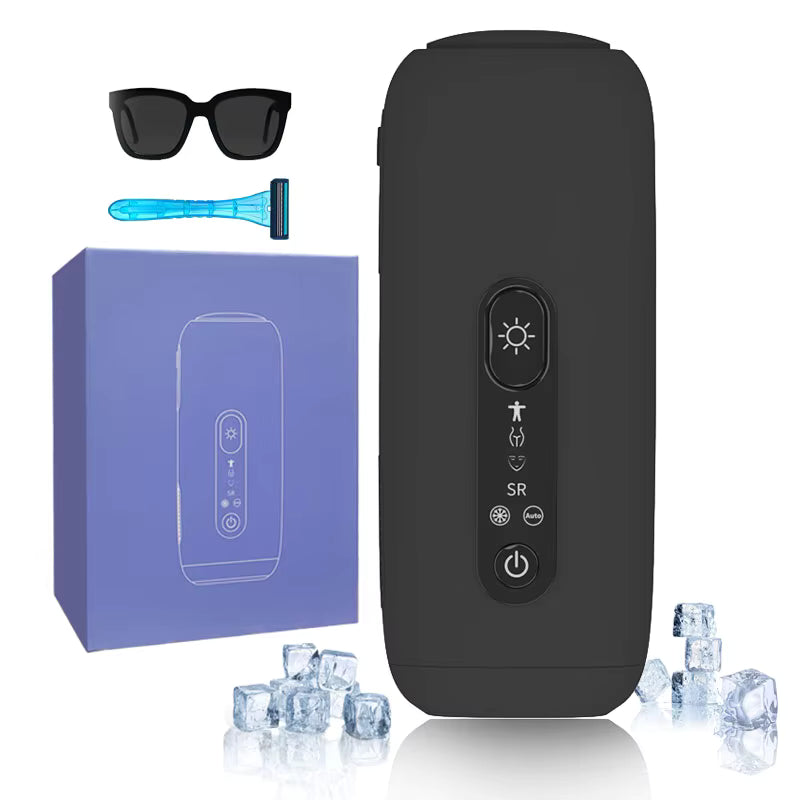 Ice Cooling IPL Permanent Hair Removal Device – Painless Laser Epilator for Face, Legs, Bikini & Full Body