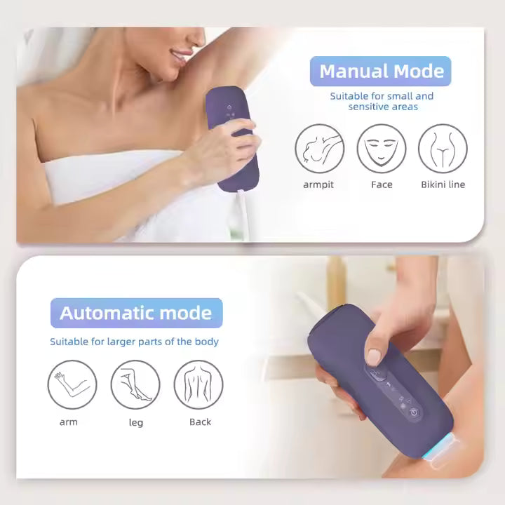 Ice Cooling IPL Permanent Hair Removal Device – Painless Laser Epilator for Face, Legs, Bikini & Full Body
