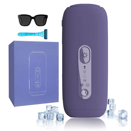 Ice Cooling IPL Permanent Hair Removal Device – Painless Laser Epilator for Face, Legs, Bikini & Full Body